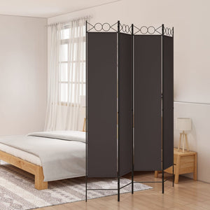 vidaXL 4-Panel Room Divider Anthracite 63"x86.6" Fabric-41