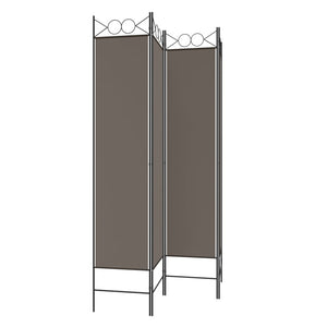 vidaXL 4-Panel Room Divider Anthracite 63"x86.6" Fabric-85