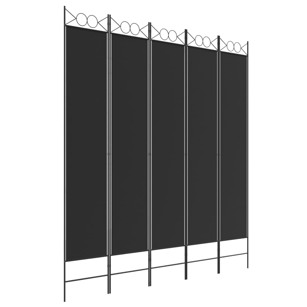 vidaXL 4-Panel Room Divider Anthracite 63"x86.6" Fabric-33