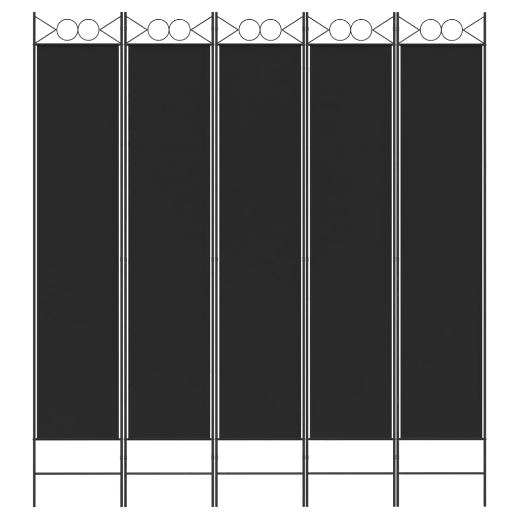 vidaXL 4-Panel Room Divider Anthracite 63"x86.6" Fabric-43