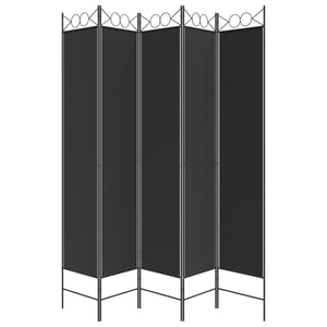 vidaXL 4-Panel Room Divider Anthracite 63"x86.6" Fabric-55