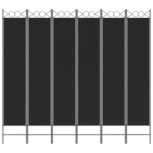 vidaXL 4-Panel Room Divider Anthracite 63"x86.6" Fabric-42