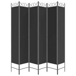 vidaXL 4-Panel Room Divider Anthracite 63"x86.6" Fabric-54