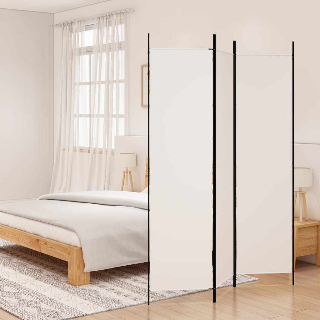 vidaXL 3-Panel Room Divider Anthracite 59.1"x78.7" Fabric-50