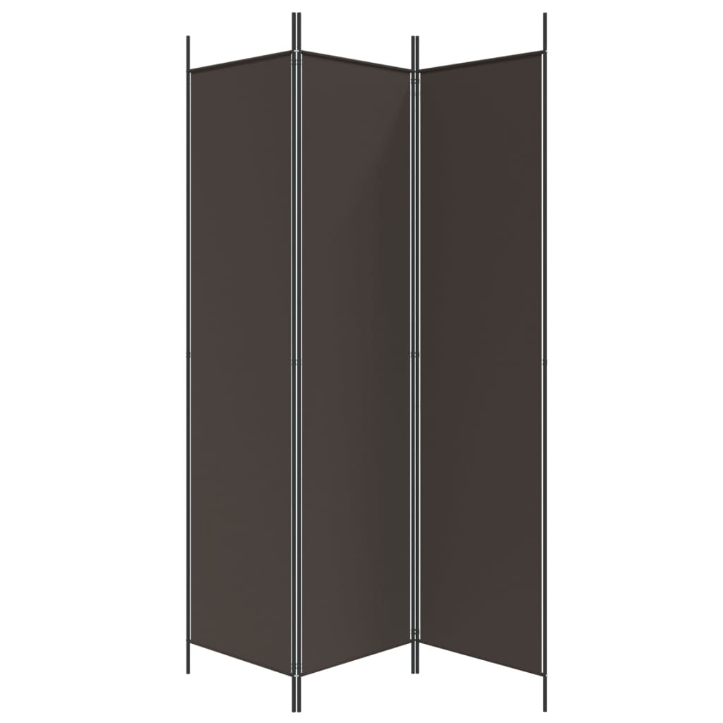 vidaXL 3-Panel Room Divider Anthracite 59.1"x78.7" Fabric-64