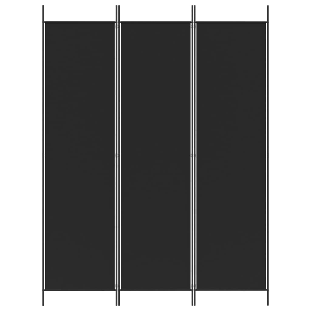 vidaXL 3-Panel Room Divider Anthracite 59.1"x78.7" Fabric-59