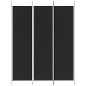 vidaXL 3-Panel Room Divider Anthracite 59.1"x78.7" Fabric-59