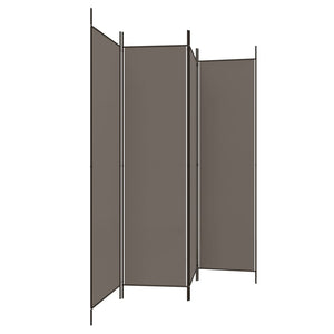 vidaXL 3-Panel Room Divider Anthracite 59.1"x78.7" Fabric-0