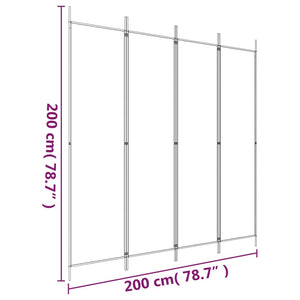 vidaXL 3-Panel Room Divider Anthracite 59.1"x78.7" Fabric-28