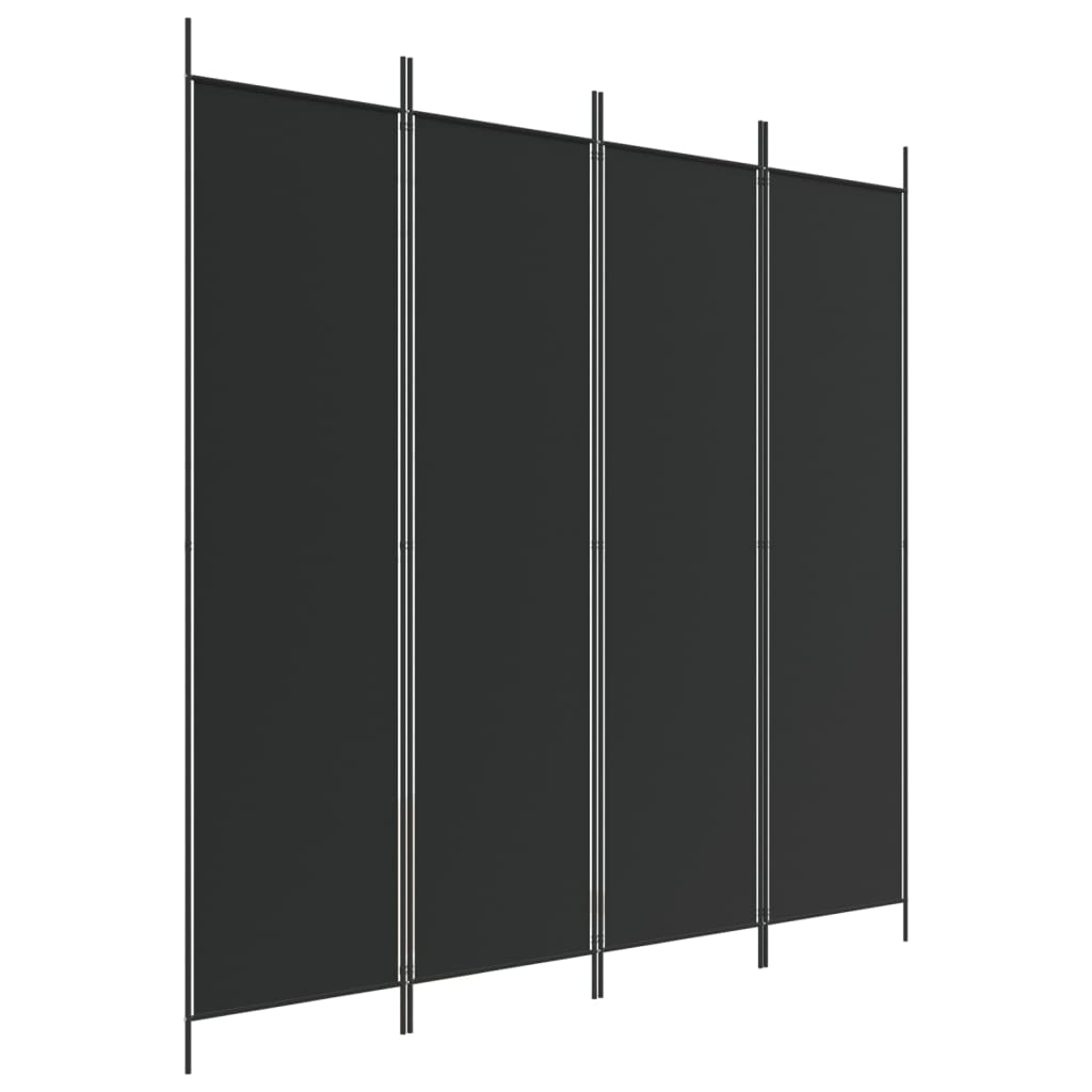 vidaXL 3-Panel Room Divider Anthracite 59.1"x78.7" Fabric-2