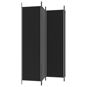 vidaXL 3-Panel Room Divider Anthracite 59.1"x78.7" Fabric-34