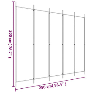 vidaXL 3-Panel Room Divider Anthracite 59.1"x78.7" Fabric-10