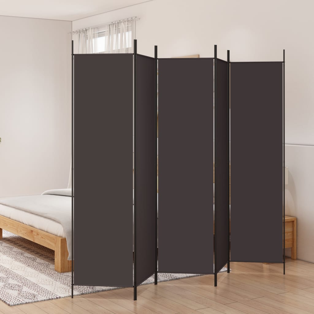 vidaXL 3-Panel Room Divider Anthracite 59.1"x78.7" Fabric-62