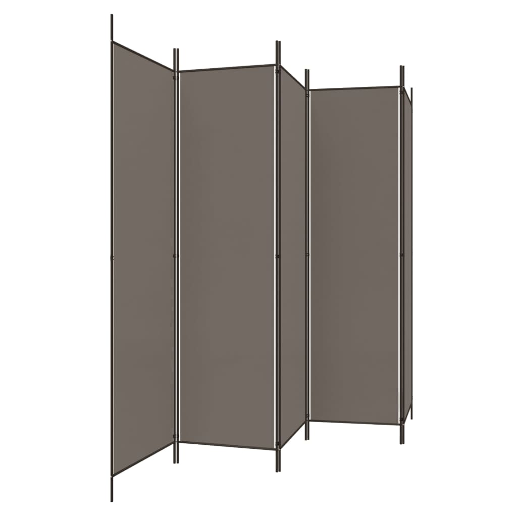 vidaXL 3-Panel Room Divider Anthracite 59.1"x78.7" Fabric-53