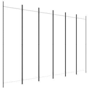 vidaXL 3-Panel Room Divider Anthracite 59.1"x78.7" Fabric-58