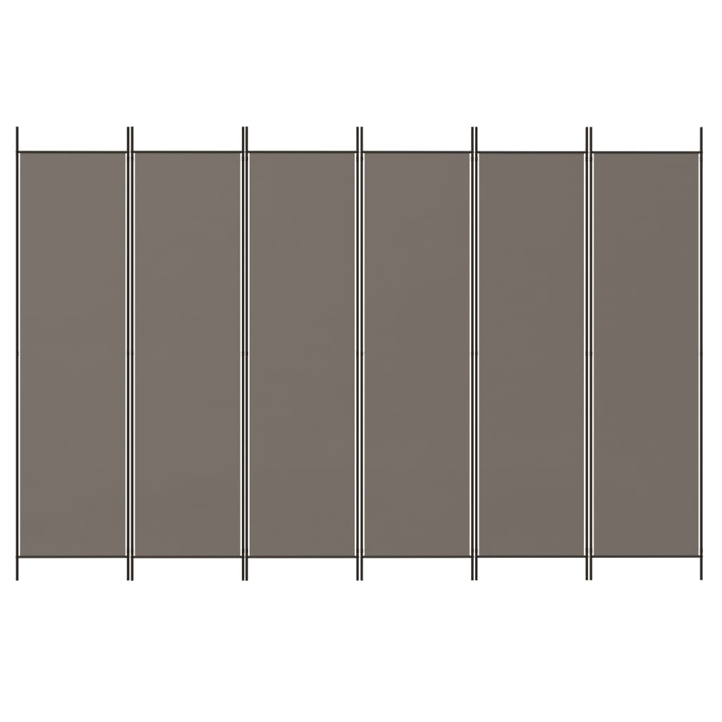 vidaXL 3-Panel Room Divider Anthracite 59.1"x78.7" Fabric-8