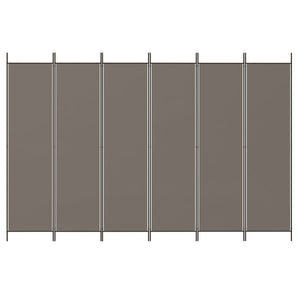 vidaXL 3-Panel Room Divider Anthracite 59.1"x78.7" Fabric-8