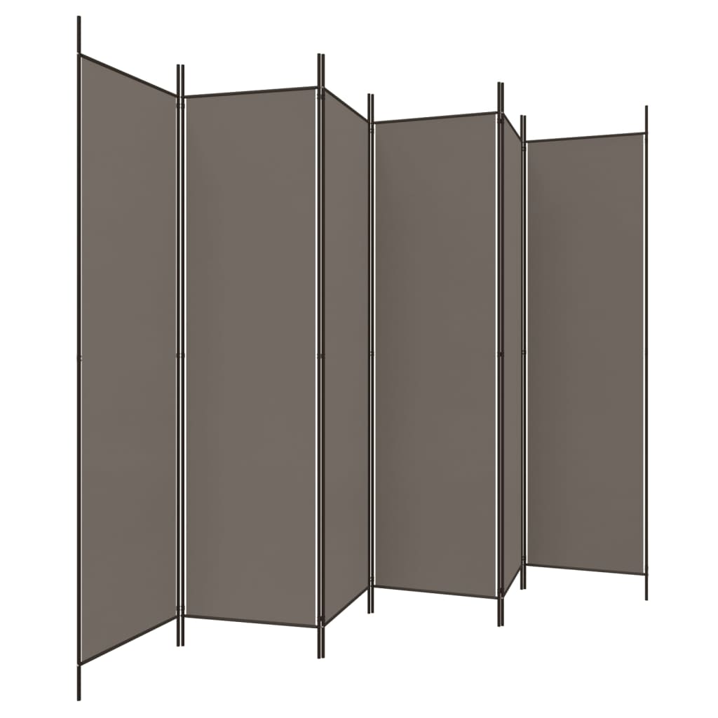 vidaXL 3-Panel Room Divider Anthracite 59.1"x78.7" Fabric-17