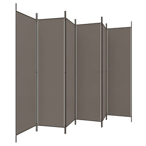 vidaXL 3-Panel Room Divider Anthracite 59.1"x78.7" Fabric-17