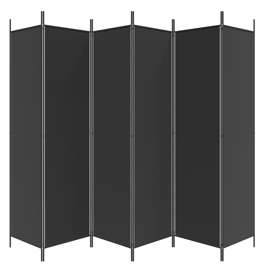 vidaXL 3-Panel Room Divider Anthracite 59.1"x78.7" Fabric-60