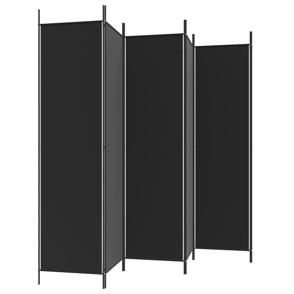 vidaXL 3-Panel Room Divider Anthracite 59.1"x78.7" Fabric-68