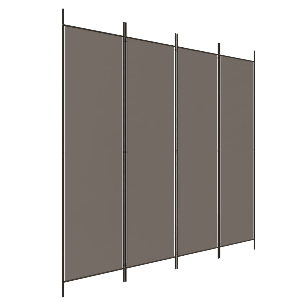 vidaXL Room Divider Folding Partition Privacy Screen for Home Office Fabric-1
