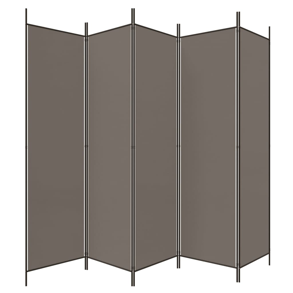 vidaXL Room Divider Folding Partition Privacy Screen for Home Office Fabric-11