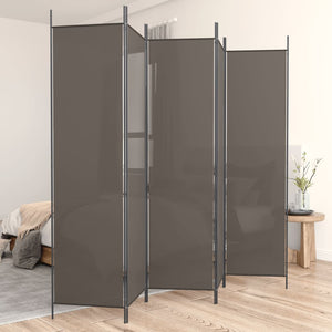 vidaXL Room Divider Folding Partition Privacy Screen for Home Office Fabric-25