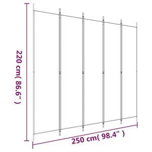 vidaXL Room Divider Folding Partition Privacy Screen for Home Office Fabric-0