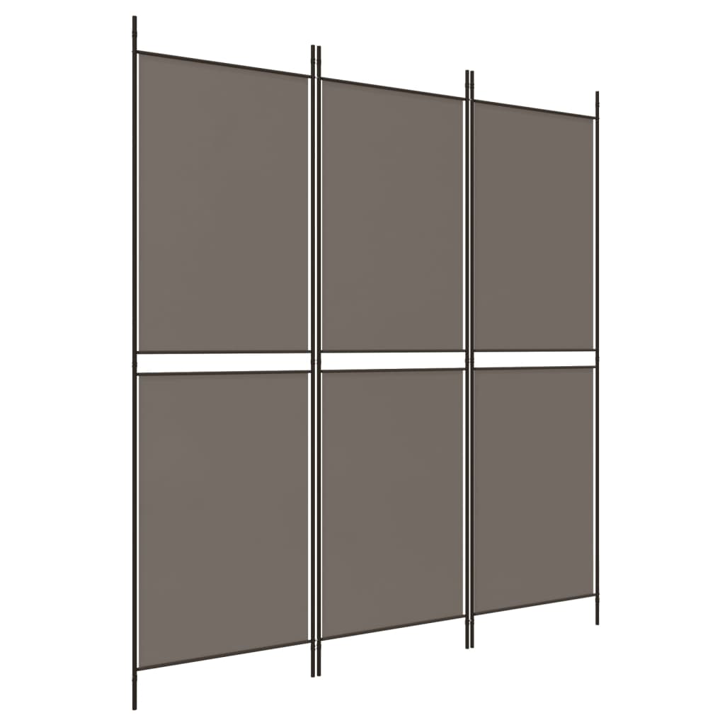 vidaXL 5-Panel Room Divider Anthracite 98.4"x70.9" Fabric-24