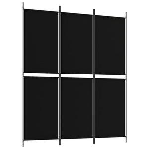 vidaXL 5-Panel Room Divider Anthracite 98.4"x70.9" Fabric-48