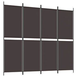 vidaXL 5-Panel Room Divider Anthracite 98.4"x70.9" Fabric-29