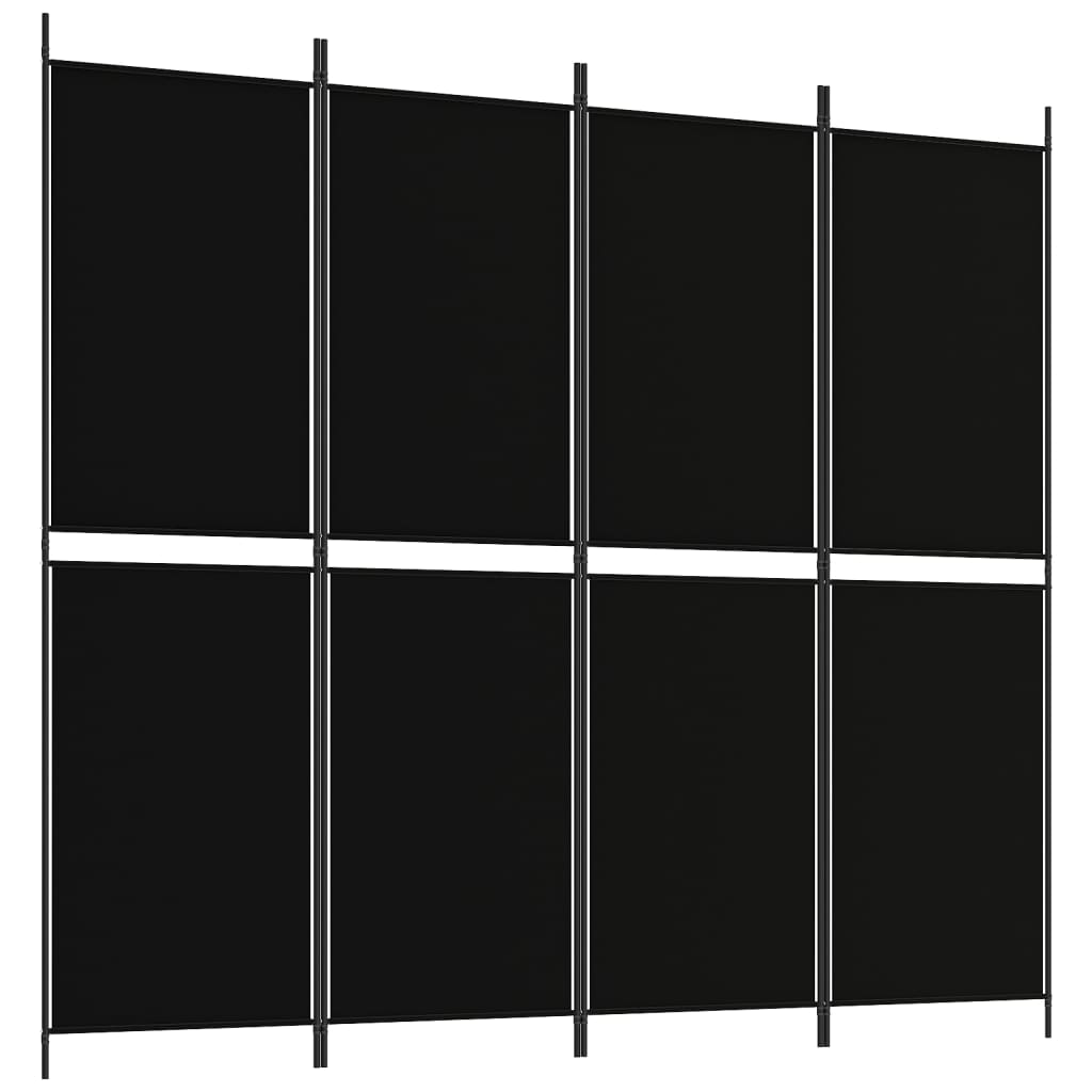 vidaXL 5-Panel Room Divider Anthracite 98.4"x70.9" Fabric-5