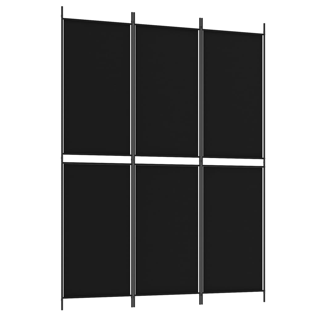 vidaXL 5-Panel Room Divider Anthracite 98.4"x70.9" Fabric-15