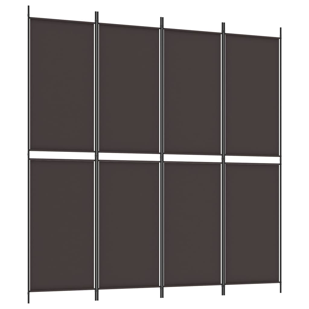 vidaXL 5-Panel Room Divider Anthracite 98.4"x70.9" Fabric-52