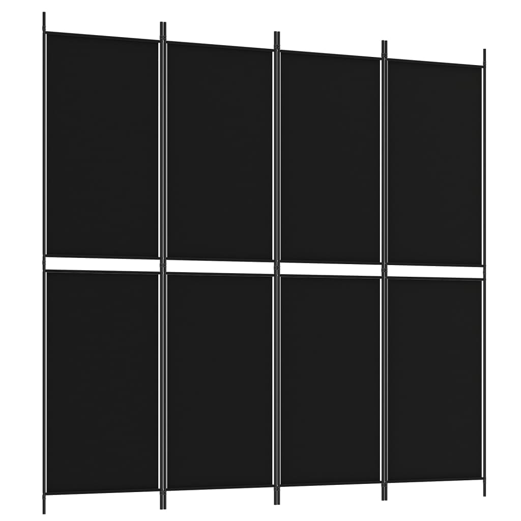 vidaXL 5-Panel Room Divider Anthracite 98.4"x70.9" Fabric-14