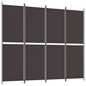 vidaXL 5-Panel Room Divider Anthracite 98.4"x70.9" Fabric-38