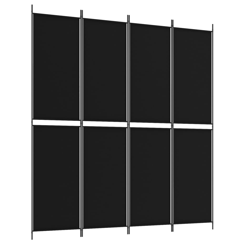 vidaXL 5-Panel Room Divider Anthracite 98.4"x70.9" Fabric-3