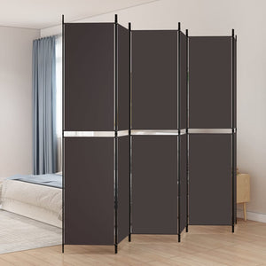 vidaXL 5-Panel Room Divider Anthracite 98.4"x70.9" Fabric-45