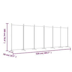 vidaXL Room Divider Panel Privacy Screen Partition Separation Office Fabric-60