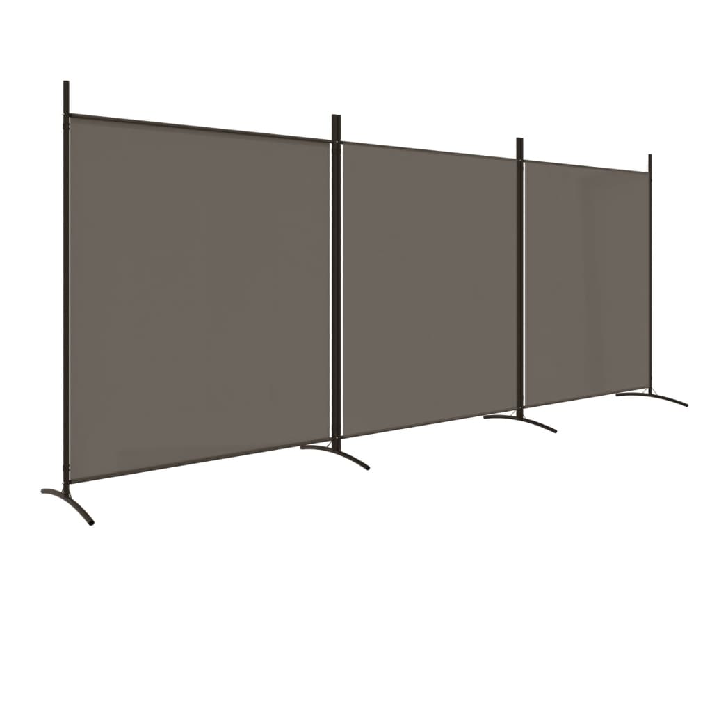 vidaXL Room Divider Folding Wall Partition Privacy Screen for Office Fabric-4