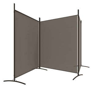 vidaXL Room Divider Folding Wall Partition Privacy Screen for Office Fabric-64