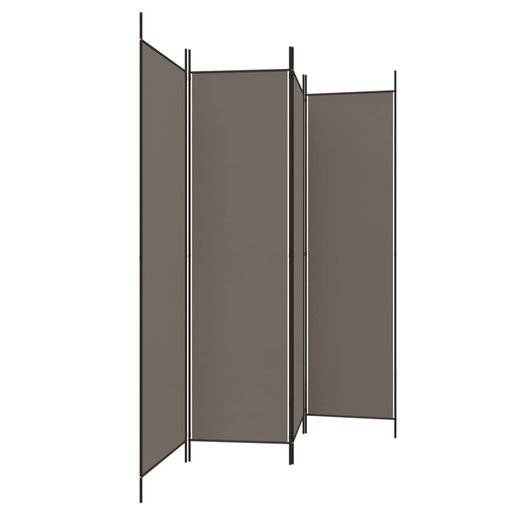 vidaXL Room Divider Folding Wall Partition Privacy Screen for Office Fabric-14