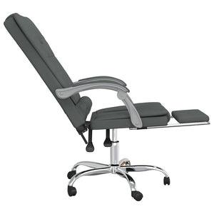 vidaXL Massage Reclining Office Chair Massage Office Adjustable Chair Fabric-13