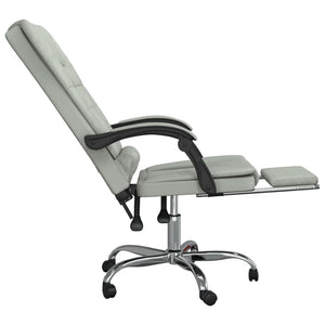vidaXL Massage Chair 360 Degree Swivel Reclining Desk Office Chair Velvet-13