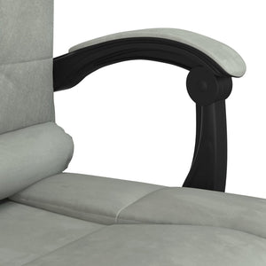 vidaXL Massage Chair 360 Degree Swivel Reclining Desk Office Chair Velvet-2
