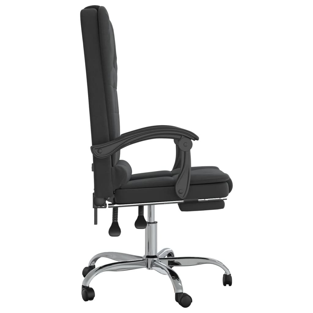 vidaXL Massage Chair 360 Degree Swivel Reclining Desk Office Chair Velvet-8