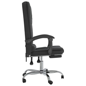 vidaXL Massage Chair 360 Degree Swivel Reclining Desk Office Chair Velvet-8
