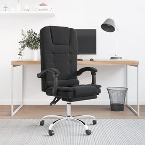 vidaXL Massage Chair 360 Degree Swivel Reclining Desk Office Chair Velvet-4