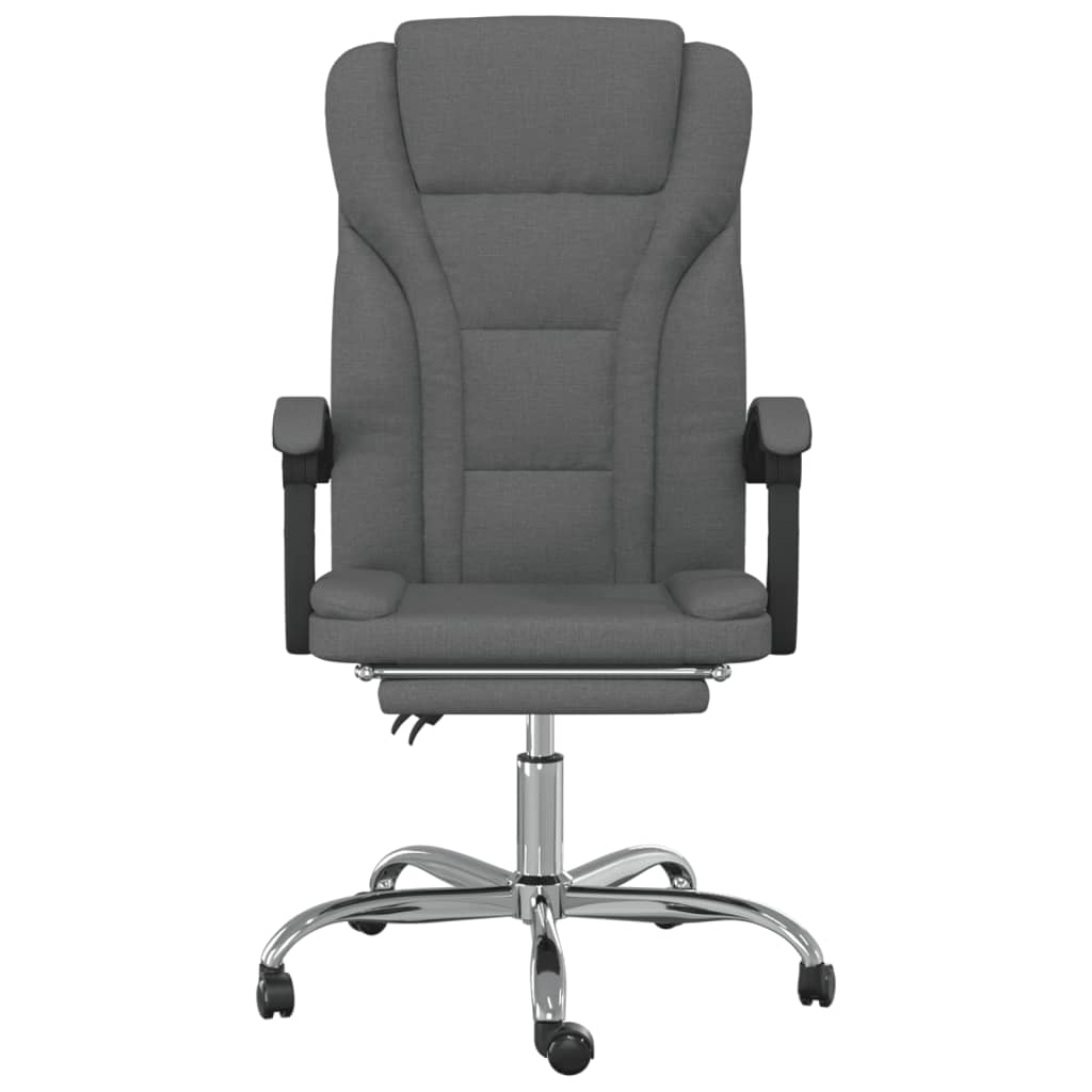 vidaXL Chair Accent Reclining Desk Chair with Wheels for Living Room Fabric-5